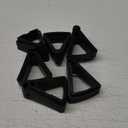 Choclaif Pot Feet for Outdoor Planters Large - 12 PCS of Pot Toes, Elevate Your Flower Pots and Prevent Stains and Water Damage(Black, Big) Large