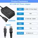 TKDY AC-L200 Charger for Sony Handycam Camcorder, Compatible with DCR-DVD DCR-HC DCR-SR DCR-SX, HDR-CX HDR-HC HDR-PJ HDR-SR HDR-XR HDR-UX HDR-TD, NEX-VG DSC-HX FDR DEV Series Power Adapter.