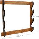 Rush Creek Creations | Indoor Gun Rack for up to 3 Rifles or Shotguns, Premium Wood Construction with Scratch-Resistant Finish Gun Storage for Firearms, Alternative for Gun Safe for Rifles and Pistols