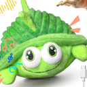 GUKCO Interactive Moving Dog Toys – Plush Chew Toy with Bouncing Ball, Music & Recording | Rechargeable SelfPlay Toys for Small, Medium & Large Dogs to Keep Them Engaged (Turtle)