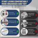 Straw Holder Large for Refrigerator 112025 Adjustable Two-Part Magnetic 3in1 Split Design Reusable Tumbler Straw Organizer Storage (Gream) (cream)