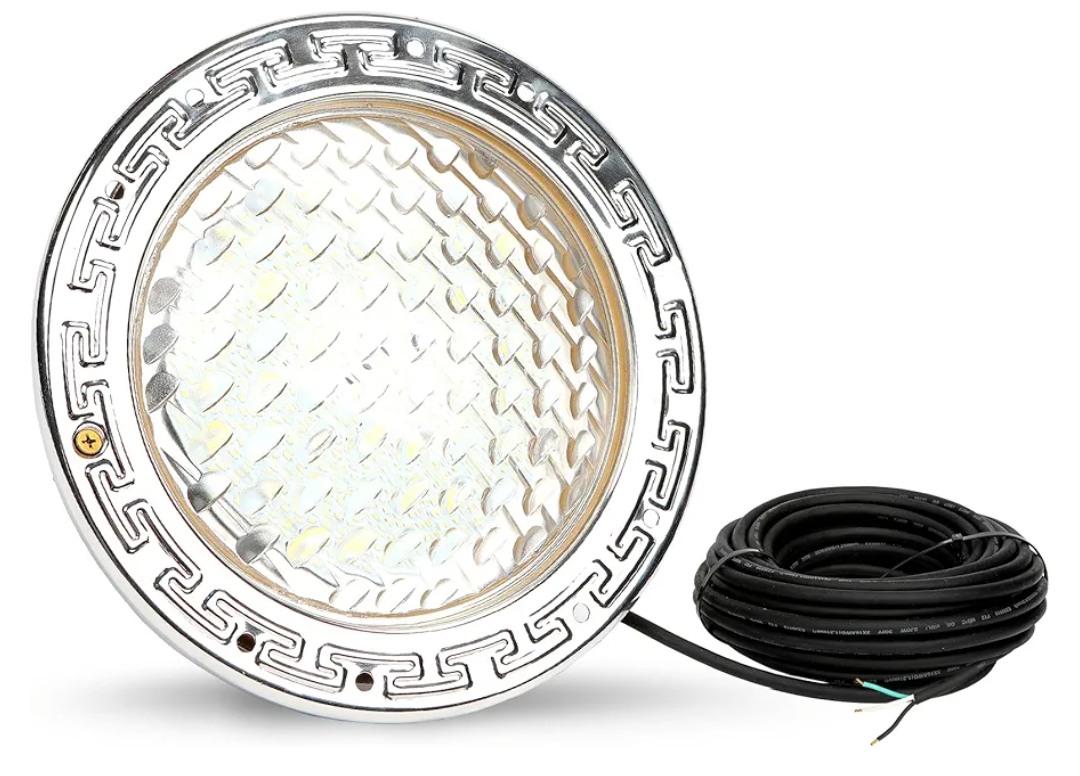 LED Pool Lights for Inground Pools, 10 Inch LED Pool Light with 50FT Cord, Underwater Swimming Pool Lights Suitable for 10 Inch Wet Niche, Input AC120V, 35W, White Light Pool Light