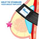 Breast Implant Stabilizer Band Post Surgery Breast Augmentation and Reduction Strap Chest Belt I Breast Support Bandage One Size Fits All