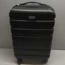 Wrangler 20" Hardside Spinner Carry-On Luggage, Black, 22-inch