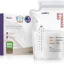 Nuliie 120 Pcs Breastmilk Storage Bags, 8 OZ Breast Milk Storing Bags, BPA-Free, Milk Storage Bags with Pour Spout for Breastfeeding, Self-Standing Bag, Space Saving Flat Profile