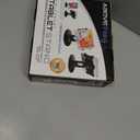 AboveTEK Retail Kiosk iPad Stand, 360 Rotating Commercial POS Tablet Stand, Fits 6"-13" (Screens) iPad mini Pro-Business Swivel Tablet Holder, for Store Office Reception Kitchen Desktop (Black)