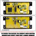 316455410 Range Oven Control Board for Electrolux Kenmore, Gas Range 7 Button Control Board Clock 5304518661 316222800