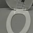 Bemis 7300SLEC Slow Close Toilet Seat, Easy Clean Hinges and Durable Plastic Seat, Made in USA, Elongated, White