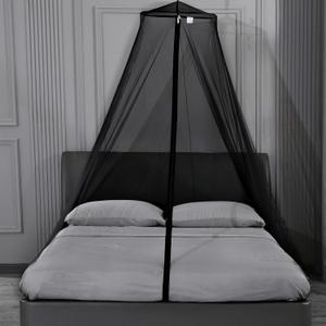 Mengersi Mosquito Net Bed Canopy with Zipper,Extra Large Universal Mosquito Neting for Bed Single-King Size Camping Travel,Quick Easy Installation