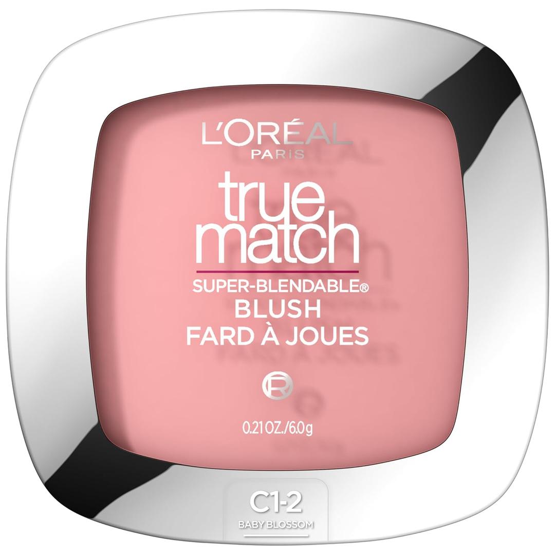 L'Oreal Paris True Match Super-Blendable Powder Blush, Baby Blossom C1-2, 0.21 Oz 