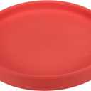 PATIKIL 6 Inch Round Ceramic Plant Saucer, Plant Saucer Tray Flower Planter Drip Tray for Indoors Outdoors Patio Balcony, Red