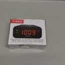 Timex Alarm Clock with Large Display, Digital Alarm Clock for Bedroom Includes 120V Universal Power Adapter (T121B - Black)