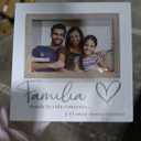 Malden International Designs 4x6 Familia Family Spanish Expressions Rustic Whitewash Picture Frame
