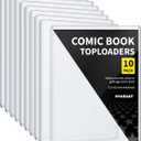 Comic Book Top Loaders - Protector Hard Case Sleeve, Toploader Holder for Silver Age and Current Comics, 10 Pack