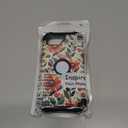 TEECOVER for iPhone 16e Case, Heavy-Duty Shockproof Full Protection Hard Plastic Bumper + Soft Silicone Rubber Protective Case for iPhone 16e - 6.1-Inch, Red Flowers