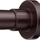 Ausemku Shower Curtain Rod 32 to 80 Inch - 1 Inch Diameter Never Rust Non-Slip Spring Tension Curtain Rod No Drilling Stainless Steel Telescoping Rod, Gold