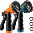 Garden Hose Nozzle Sprayer: 2 Pack 10 Watering Patterns Spray Nozzles Heavy Duty Hose Head Hose Attachment