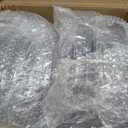 Hoolerry 50 Pack Clear Charger Plates Bulk 13 Inch Plastic Round Beaded Dinner Chargers Acrylic Frosted Grain Decorative Service Plates for Wedding Party Event, Home and Kitchen Tabletop (Transparent)