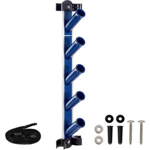POOLAZA Pool Equipment Storage Rack - Pool Tool Organizer Holds Cleaning Accessories, Skimmer Nets, Brushes, Vacuum Heads, Vacuum Hoses, Pool Tool Holder, Hot Tub Spa & Pool Supply Storage