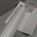 Persilux Zebra Shades Cordless, Light Filtering Roller Blinds for Windows (23" W x 72" H, White) Light Control for Day and Night, Sheer Shades for Home, Office, Bedroom, Bathroom