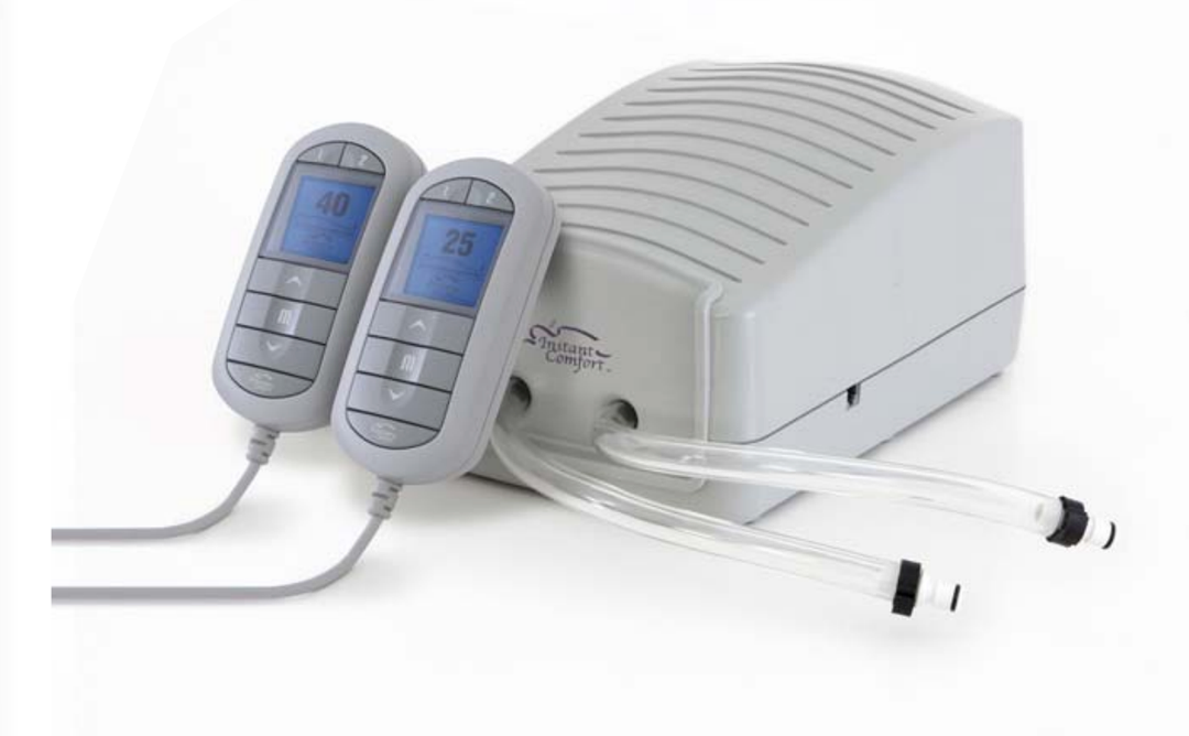 Instant Comfort Air Bed Pump Compatible with Personal Comfort Air Adjustable Number Bed, Replacement Mattress Pump with 2 Wired Remote Controls