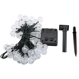 LED Solar Energy String Lighting Decoration of Courtyard Lawn Outdoors Made Atmosphere Bubble Ball Shape White Light,22M