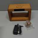 Bamboo Wireless Charging Station with Alarm Clock & Night Light, 3 in 1 Charging Station for iPhone 17/16/15/14/13/12/11 Pro Max/X/Xs, AirPods 4/3 & AirPods Pro 3/2/1/, Apple Watch Series