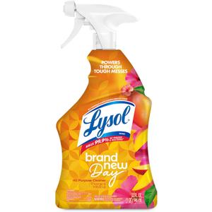 Lysol All Purpose Cleaner Spray, Multi-Purpose Disinfecting Spray, Kitchen & Bathroom Cleaner, Mango & Hibiscus Scent, 32 Fl Oz