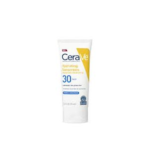 CeraVe 100% Mineral Sunscreen SPF 30, Face sunscreen With Zinc Oxide & Titanium Dioxide, Hyaluronic Acid + Niacinamide + Ceramides, Oil Free, Travel Size 2.5 oz