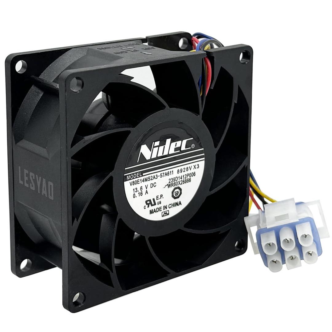 Upgraded WR60X26866 Refrigerator Evaporator Fan Motor, Compatible with GE Refrigrator, Replace for V80E14MS2A3-57A611, WR60X10341, WR60X26030, WR60X10356, WR60X10357, WR60X26033, WR60X24303