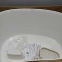 Richell PAW TRAX High Wall Cat Litter Box XL, Large High Sides Cat Litter Pan in White