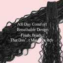 Boho Crochet Braids Close To Human Hair Pure Protein Silk Fiber 14 Inch Pre looped Goddess Box Braids with Three Soft Curls 9 Pack Bohemian Braids Crochet Hair for Black Women (1B,14Inch)