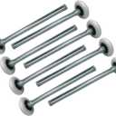 Durable 1.8 Inches Nylon Garage Door Rollers 6200ZZ 10 Ball Bearing 6.8 Inches Stem (6.7" Long Stem 8pcs)
