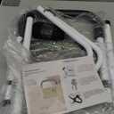 Hopelight Adjustable Bed Rail Support Handle with Storage Pouch, White and Black, Height Assist Safety Guard, Adjustable Bed Assist Rails for Seniors & Patients - Fits All Beds, Tool-Free Assembly