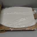 Bemis 1500EC Durable Wood Toilet Seat with Easy Clean Hinges, Made in USA, Elongated, Biscuit