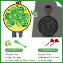Valentines Day Large Dart Board Game for Kids St. Patrick's Day Large Dart Board with 12 Sticky Balls 6 Darts Valentines Day Indoor Outdoor Party Games for Class School Home Party Favors