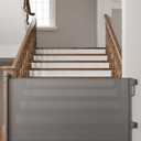 Cumbor 76" Wide Long Retractable Safety Gates for Stairs, Mesh Dog Gate for The House, 34" Tall Extra Wide Pet Gate for Dogs, Long Gates for Doorways, Hallways, Indoor/Outdoor(Gray)