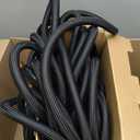 Garden Hose 100FT Non-Expanding, Lightweight Hose With 10-Function Nozzle, Leak-Proof No-Knot, Easy to Carry, Wear-Resistant, Sturdy 3/4GHT Flexible Water Hose for Outdoor (Black with Nozzle)