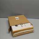 Cube Storage Bins 13×13x13 Inch, 4 Pack Collapsible Linen Fabric Storage Cubes with Handles, Thick Heavy Duty Storage Baskets for Shelves Kallax Bedroom Dormitory Toy Clothes, Yellow