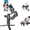 FeiyuTech SCORP Mini 3 Gimbal Stabilizer for Smartphone, Built-in AI Tracking Module & Cooling Fan, 2KG Payload 3-Axis Phone Gimbal with Integrated Grip Design, Gimbal Stabilizer for iPhone & Android
