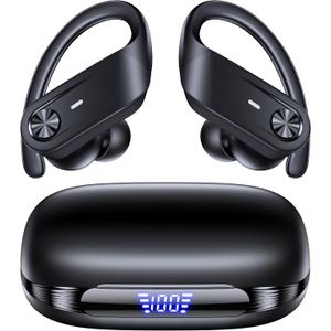 Hybrid Active Noise Cancelling Wireless Ear Buds 80 Hrs Playtime Hi-Res Stereo Quality Bluetooth Earbuds with Transparency Mode Headphones Bluetooth Earhooks ANC Earphones for Work Sports Travel