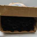 Jondow Stainless Steel Canopy Bed Frame Twin Size, Sturdy Post Poles Thicken Twin Size Canopy Frame for Metal Bed Wood Bed Bedroom Decor, Black (Black-plastic Connectors)