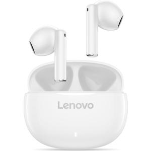 Lenovo E310 True Wireless Stereo Earbuds Bluetooth 5.3 ENC Noise-Cancelling with 13mm Speaker Type-C Charging 20h Battery Life for Music Calls Comfortable Fit Wireless - White