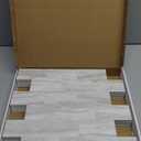 Art3d 10-Pack Peel and Stick Wall Tile for Backsplash, Stick on Stone Tile for Kitchen Bathroom Fireplace Vanitity in Biege Marble (11.3"x13.5")