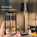 Cordless Table Lamp,LED Battery Operated Desk Lamp, 5400mAh 72 Hours Rechargeable Modern Nightstand Lamp with Touch Control,Portable Bedside Lamps for Nightstand,3 Color Dimming