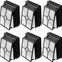 6 Pack 1866 Filters Compatible with Bissell Crosswave 3888A 1785 2210 2211 2304 2306 2551 2554 2590 2593 2596 CrossWave Cordless Max All in One Wet-Dry Vacuum Cleaner, Compare to Part # 1608684