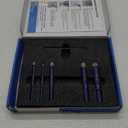 6 PCs Diamond Drill Bits Set for Porcelain, Ceramic, Glass & More - Versatile Tile Drill Bits for Efficient, Precise Drilling (Blue)