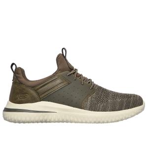 Skechers Men's Delson 3.0-Cicada Knitted Bungee Lace Slip On, Size 11 US