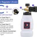 Tool Daily Foam Cannon, 1/4 Inch Quick Connect, Power Washer Foam Cannon with 5 Pressure Washer Nozzles, 1 Liter