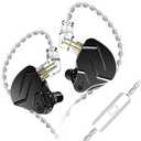 Erjigo KZ ZSN PRO X Hybrid Banlance Armature with Dynamic in-Ear Earphone ERJIGO ZSNPROX 1BA+1DD HiFi Headset ZSNPRO X Erabuds (with Mic, Black)